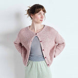 Rosa cardigan i bomuld fra American Vintage