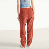 AMERICAN VINTAGE PADO137 bukser - tomette rød fløjl