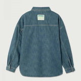 AMERICAN VINTAGE YDO06A denim skjorte - Green Cast