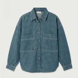 AMERICAN VINTAGE YDO06A denim skjorte - Green Cast