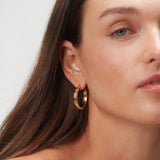 ANNI LU Ocean Golden Deco Bold hoops - guld