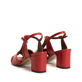 ANONYMOUS COPENHAGEN Therese 55 shiny lamb sko - rød