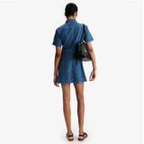 A.P.C. Alba denim kjole - faded indigo