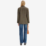 Ternet uld blazer i brun fra APC