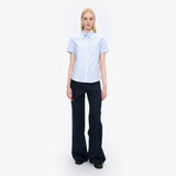 A.P.C. uniform skjorte - blå striber