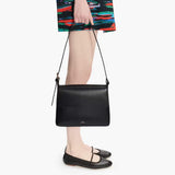 A.P.C. Virginie flap taske - sort