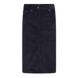 A.P.C. Lizzie nederdel - Dark Navy fløjl