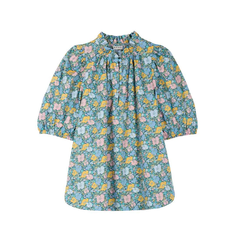 APOF Abell bluse - Meadow Song Liberty print