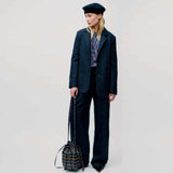 APOF Ragnhild jakke - tweed blue