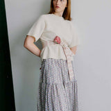 APOF Bow bælte - Belle white / Mitsi Valeria