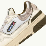 AUTRY CLC Low sneakers - Whisper White Lizard/ Platinium