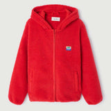 AMERICAN VINTAGE HOK16E teddy jakke - rød