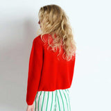 AMERICAN VINTAGE VITO19E cardigan - fraise rød