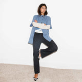 Blå cardigan med korte ærmer fra Beta