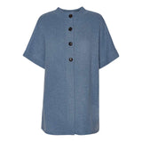 blå cardigan med korte ærmer fra Beta