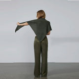 BETA STUDIOS Alexa Triangle cashmere tørklæde - mole