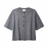 BETA STUDIOS Malle cardigan vest - Stone Grey
