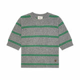 BETA STUDIOS Mille Short Sleeve - Grey Melange/Emerald