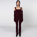 BIRROT Lay2 Slim bukser - Maroon