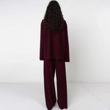 BIRROT Lay2 Longsleeve Polo bluse - Maroon