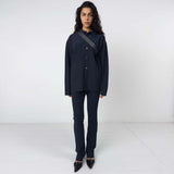 BIRROT Lay2 Longsleeve Polo bluse - ink