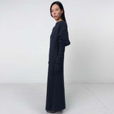 BIRROT Lay2 Boatneck kjole - ink