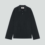 BIRROT Lay2 Longsleeve Polo bluse - ink