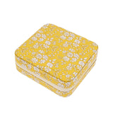 gult mønstret smykkeskrin