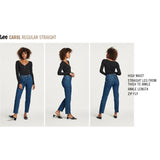 LEE Carol jeans - Dark Hydro blå