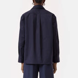 CLOSED Asymmetric skjorte - dark night blå