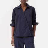 CLOSED Asymmetric skjorte - dark night blå