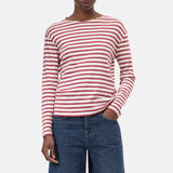 CLOSED Basic longsleeve bluse - cherry red striber