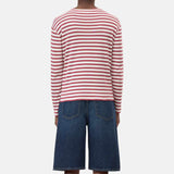 CLOSED Basic longsleeve bluse - cherry red striber