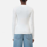CLOSED Crewneck longsleeve bluse - ivory
