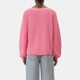 CLOSED Crew neck long sleeve strik - Peony Pink