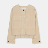 CLOSED Cropped Utility jakke - camel beige