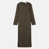 CLOSED Easy kjole - marsh green*