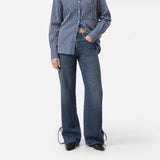 CLOSED Gillan strap detail jeans - dark blue