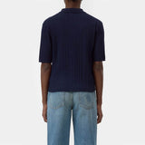 CLOSED Short Sleeve Polo bluse - Dark Night