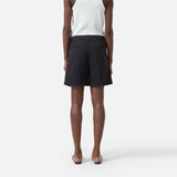 Sorte shorts i bomuld og hør fra Closed