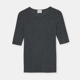 CLOSED Crewneck Shortsleeve t-shirt - Dark Grey Melange