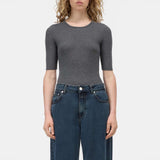 CLOSED Crewneck Shortsleeve t-shirt - Dark Grey Melange