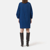 CLOSED wide sleeve kjole - dark blue