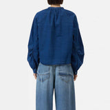 CLOSED Wide sleeve skjorte - dark blue