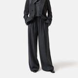 CLOSED Wynston bukser - Antracite melange