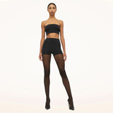 WOLFORD Control Dots strømpebukser - sort