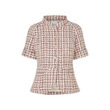 DEA KUDIBAL AgustinaDEA boucle jakke - Lurex Check