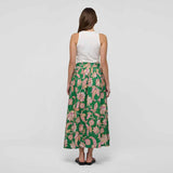 DEA KUDIBAL EddaDEA hør nederdel - Paisley Full Green