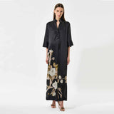 DEA KUDIBAL HelgaDEA silke kjole - Lotus Black