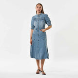 DEA KUDIBAL SelenaDEA denim kjole - Light Blue